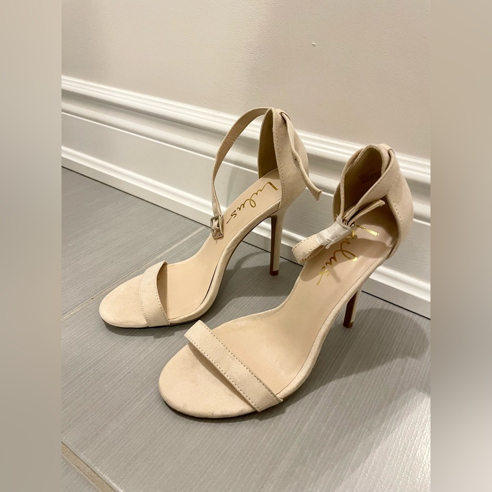 Cream High Heel Sandals